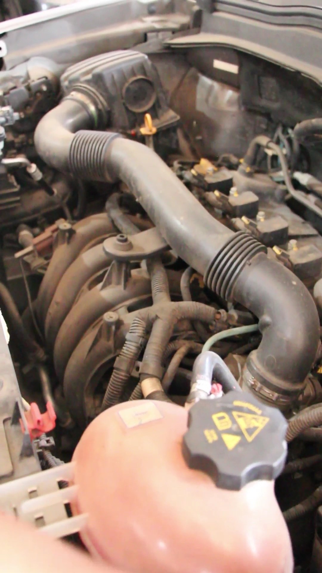 Motor aberto na Primu's Centro Automotivo